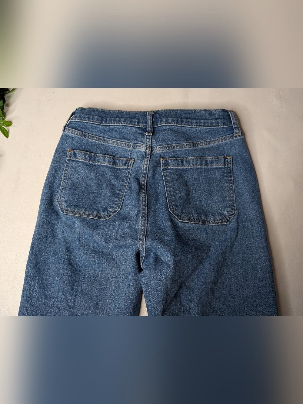 Gap 70's Flare High Rise Jeans Size 28 6r - Picture 8 of 10